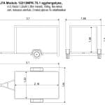 ALFA Modulo 12213MPK.75.1 dobozos egytengelyes H:2,18 x Sz:1,32 x M:1,38m méretű, 750kg, fék nélküli zárt utánfutó, 2 hátsó ajtóval, fix oldalfalakkal