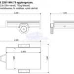 ALFA-B 22011MN.75 egytengelyes, 2,00x1,08m méretű, 750kg, fékezett mellsőkerekes fix oldalfalas utánfutó