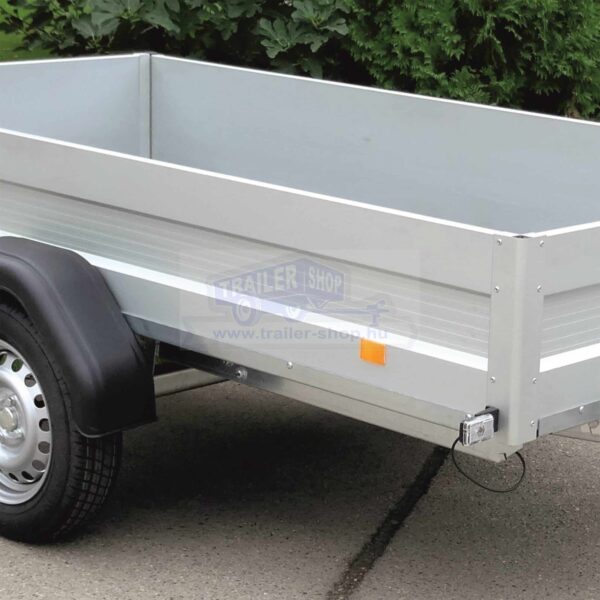 ALFA 12513MN.75 Alumínium egytengelyes fékezetlen utánfutó 245x126cm - 750kg össztömeg