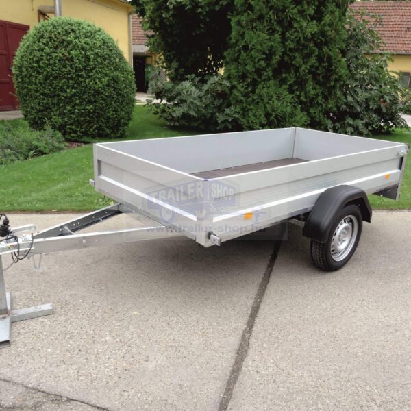 ALFA 12513MN.75 Alumínium egytengelyes fékezetlen utánfutó 245x126cm - 750kg össztömeg