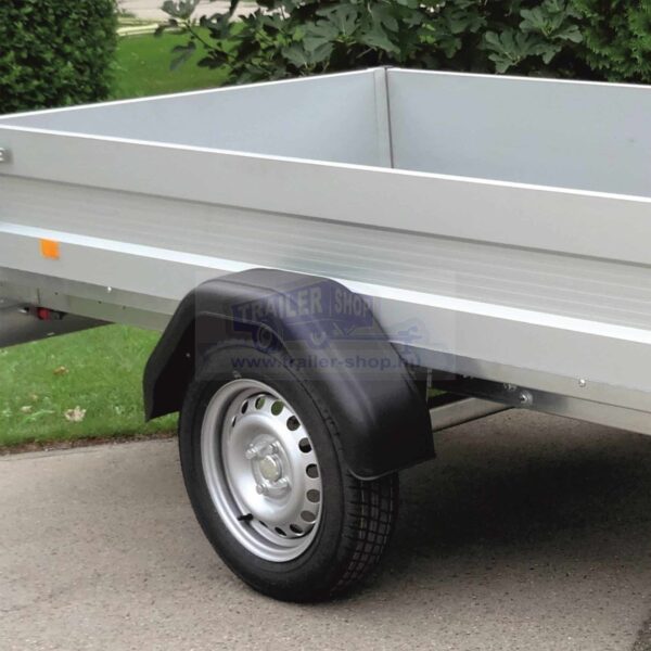 ALFA 12513MN.75 Alumínium egytengelyes fékezetlen utánfutó 245x126cm - 750kg össztömeg