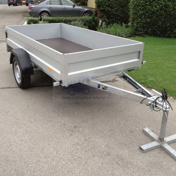 ALFA 12513MN.75 Alumínium egytengelyes fékezetlen utánfutó 245x126cm - 750kg össztömeg