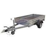 ALFA-B 22513MN.75L egytengelyes fékezett mellsőkerekes fix oldalfalas utánfutó