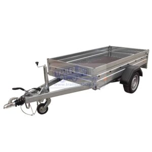 ALFA-B 22513MN.75L egytengelyes fékezett mellsőkerekes fix oldalfalas utánfutó