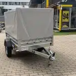 Ponyva 80 cm magas, szürke rögzítőzsinorral ALFA 12015, 22015 utánfutóhoz TP1201580