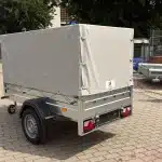 Ponyva 80 cm magas, szürke rögzítőzsinorral ALFA 12015, 22015 utánfutóhoz TP1201580