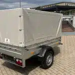 Ponyva 80 cm magas, szürke rögzítőzsinorral ALFA 12015, 22015 utánfutóhoz TP1201580