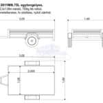 ALFA 12011MN.75L egytengelyes, 2,0x1,08m méretű, 750kg fék nélküli, mellsőkerekes fix oldalfalas nyitott utánfutó