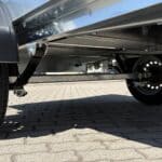ALFA 12013MN.75L egytengelyes, 2,0x1,25m méretű, 750kg fék nélküli, laprugós mellsőkerekes fix oldalfalas nyitott utánfutó
