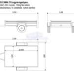 ALFA 12013MN.75 egytengelyes, 2,00x1,25m méretű, 750kg fék nélküli, mellsőkerekes fix oldalfalas nyitott utánfutó