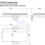 ALFA 12513MN.75L egytengelyes laprugós fékezetlen utánfutó 244x125cm - 750kg össztömeg
