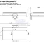 ALFA 12513MN.75 egytengelyes, 2,44x1,25m méretű, 750kg fék nélküli, mellsőkerekes fix oldalfalas nyitott utánfutó