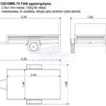 ALFA 12513MN.75 FAB egytengelyes fékezetlen utánfutó 244x125cm - 750kg össztömeg