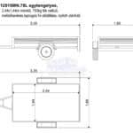 ALFA 12515MN.75L egytengelyes, 2,44x1,44m méretű, 750kg fék nélküli, mellsőkerekes laprugós fix oldalfalas nyitott utánfutó