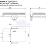 ALFA 12515MN.75 egytengelyes, 2,44x1,44m méretű, 750kg fék nélküli, mellsőkerekes fix oldalfalas nyitott utánfutó
