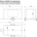 ALFA Modulo 12516MPK.75.3 dobozos egytengelyes H:2,52 x Sz:1,56 x M:1,4m méretű, 750kg, fék nélküli zárt utánfutó, 2 hátsó ajtóval, 2 oldalajtóval