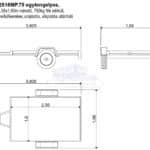 ALFA 12516MP.75 egytengelyes féknélküli utánfutó 256x160cm - 750kg össztömeg