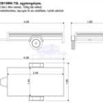 ALFA 13015MN.75L egytengelyes, 2,94x1,44m méretű, 750kg fék nélküli, mellsőkerekes laprugós fix oldalfalas nyitott utánfutó