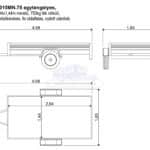 ALFA 13015MN.75 egytengelyes, 2,94x1,44m méretű, 750kg fék nélküli, mellsőkerekes fix oldalfalas nyitott utánfutó