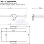 ALFA 13016MP.75L egytengelyes, 3,05x1,60, 750kg fék nélküli, mellsőkerekes, laprugós, uniplatós, síkplatós utánfutó