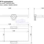 ALFA 13616MP.75L egytengelyes, 3,66x1,60m méretű, 750kg fék nélküli, mellsőkerekes, laprugós, uniplatós, síkplatós utánfutó