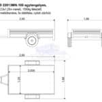 ALFA-B 22013MN.100 egytengelyes fékezett utánfutó 200x125cm - 1000kg össztömeg