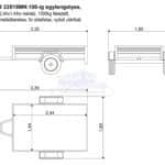 ALFA-B 22515MN.100Alu Alumínium egytengelyes, 2,45x1,45m méretű, 1000kg fékezett mellsőkerekes fix alu oldalfalas nyitott utánfutó