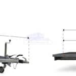 ALFA-B 22516AP.130-ig 10" egytengelyes 2,56x1,6m méretű, 1300kg fékezett alsókerekes uniplatós síkplatós utánfutó