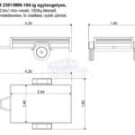 ALFA-B 23015MN.100-ig egytengelyes, 2,94x1,44m méretű, 1000kg fékezett mellsőkerekes fix oldalfalas utánfutó
