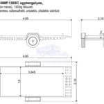 ALFA-B 23016MP.130SC egytengelyes, 3,0x1,6m méretű, 1300kg, fékezett, mellsőkerekes, uniplatós, síkplatós, süllyeszthető utánfutó
