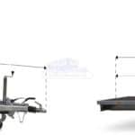 ALFA-B 23020AP.130-ig 10" egytengelyes 3,0x2,0m méretű, 1300kg, fékezett alsókerekes uniplatós síkplatós utánfutó trailer, tréler