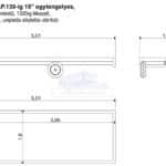 ALFA-B 23616AP.130-ig 10" egytengelyes 3,66x1,6m méretű, 1300kg, fékezett alsókerekes uniplatós síkplatós utánfutó