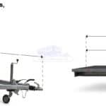 ALFA-B 23616AP.150-ig 10" egytengelyes 3,66x1,6m méretű, 1500kg, fékezett alsókerekes uniplatós síkplatós utánfutó