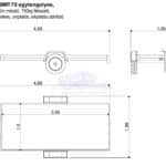 ALFA-B 23616MP.75 egytengelyes, 3,66x1,6m méretű, 750kg, fékezett, mellsőkerekes, uniplatós, síkplatós utánfutó