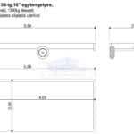 ALFA-B 24020AP.130-ig 10" egytengelyes 4,0x2,0m méretű, 1300kg, fékezett alsókerekes uniplatós síkplatós utánfutó trailer, tréler