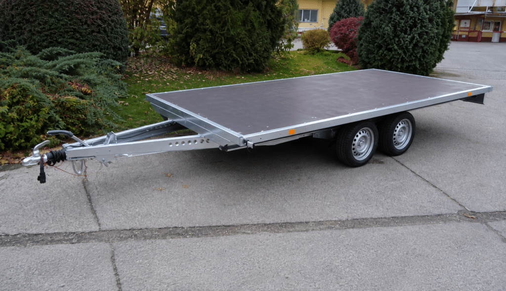 ALFA-T 44020APA.250 kéttengelyes fékezett utánfutó 400x200cm - 2500kg össztömeg