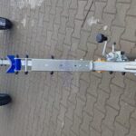 ALFA Marine 14115HP.45A*Neo egytengelyes, 4,1x1,49m, 450kg, fék nélküli, párnafás, csónakszállító max. 3,5m hajóig