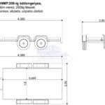 ALFA-T 43016MP.200-ig kéttengelyes, 3,0x1,6m méretű, 2000kg fékezett, mellsőkerekes, síkplatós, uniplatós utánfutó