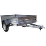 ALFA 12011MN.75L egytengelyes fékezetlen mellsőkerekes fix oldalfalas nyitott utánfutó