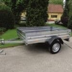 ALFA 12011MN.75L egytengelyes fékezetlen mellsőkerekes fix oldalfalas nyitott utánfutó