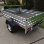 ALFA 12011MN.75L egytengelyes fékezetlen mellsőkerekes fix oldalfalas nyitott utánfutó