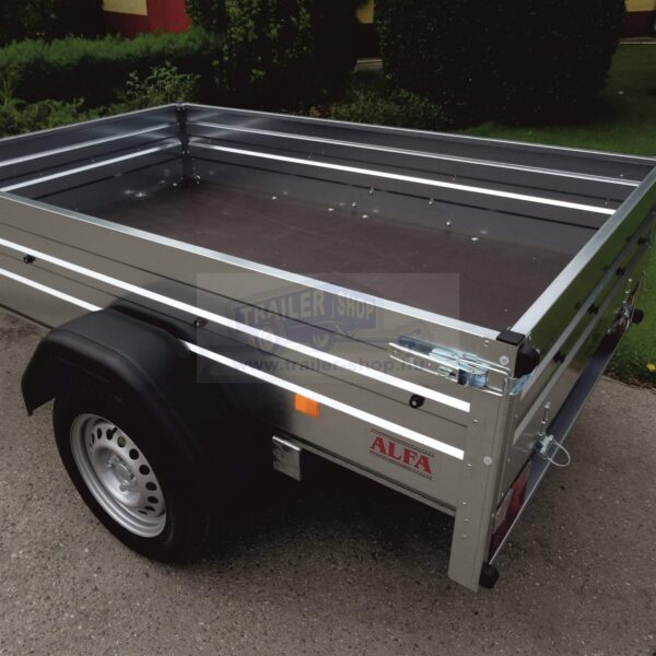 ALFA 12011MN.75 egytengelyes fékezetlen utánfutó 200x108cm - 750kg össztömeg