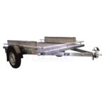 ALFA 13016MP.75 QB egytengelyes fék nélküli mellsőkerekes uniplatós síkplatós quadszállító utánfutó billenős