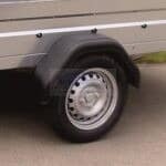 ALFA 12515MN.75L egytengelyes fékezetlen mellsőkerekes laprugós fix oldalfalas nyitott utánfutó