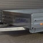 ALFA 12515MN.75L egytengelyes fékezetlen mellsőkerekes laprugós fix oldalfalas nyitott utánfutó