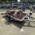 ALFA 13016MP.75SC egytengelyes fék nélküli mellsőkerekes süllyeszthető uniplatós síkplatós utánfutó