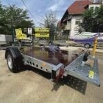 ALFA 13016MP.75SC egytengelyes fék nélküli mellsőkerekes süllyeszthető uniplatós síkplatós utánfutó