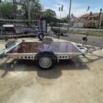 ALFA 13016MP.75SC egytengelyes fék nélküli mellsőkerekes süllyeszthető uniplatós síkplatós utánfutó