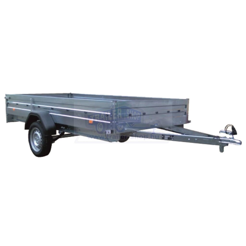 ALFA 13015MN.75 egytengelyes fékezetlen utánfutó 294x144cm - 750kg össztömeg