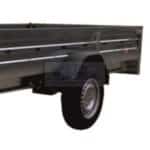 ALFA-B 23015MN.75L egytengelyes fékezett mellsőkerekes fix oldalfalas utánfutó